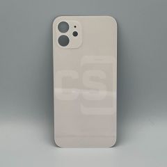 iPhone 12 (Big Hole) Back Glass - White (NO LOGO)