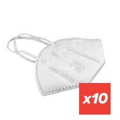 White Disposable  Face Mask (10 pcs) - KN95 Brand